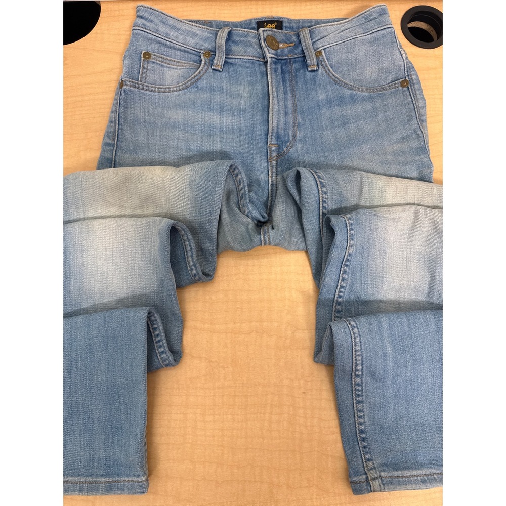 Lee Scarlett High Skinny Jeans Light Wash Blue Stretch Deluxe W25 L31 L626PFJZ